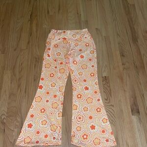 Orange Flare Pants